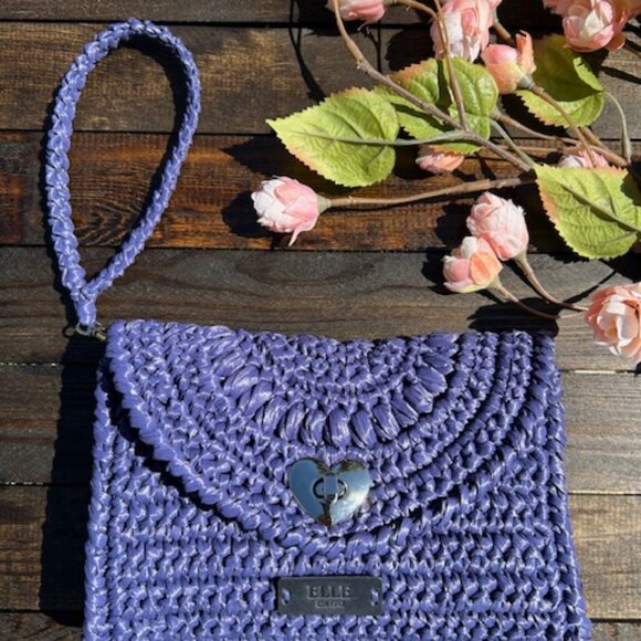 ELLE Raffia Crochet Clutch - Picture 13 of 16